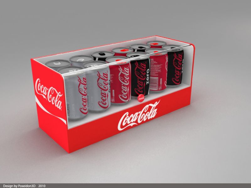 3D Modelleme CocaCola Stand